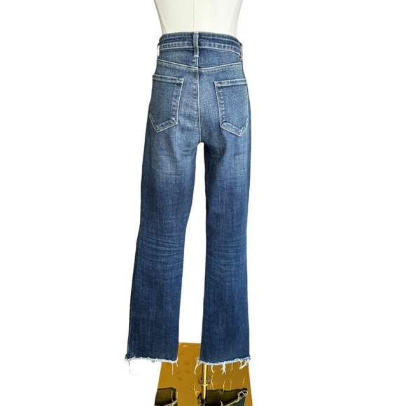 L’AGENCE Ruth High Rise Straight Leg Jeans in Naples Wash Blue Size:27 - Picture 9 of 12